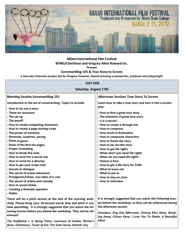 screenplay workshop